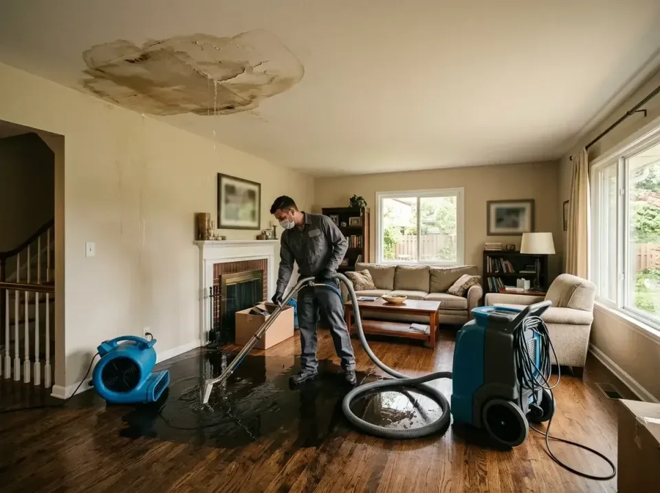attic-pipe-burst-ceiling-drip-008 — frequently asked questions, Water Damage Restoration & Carpet Care in Long Grove, IL